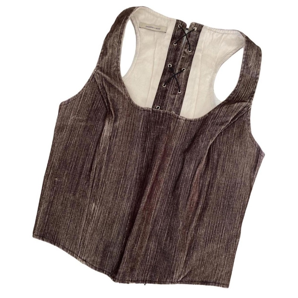 Paloma Wool Brown Corset Top
